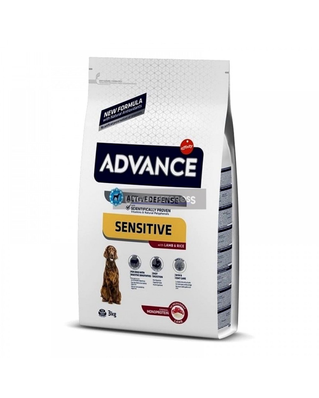 Advance Sensitive Kuzu Etli Yetişkin Köpek Maması 3 Kg